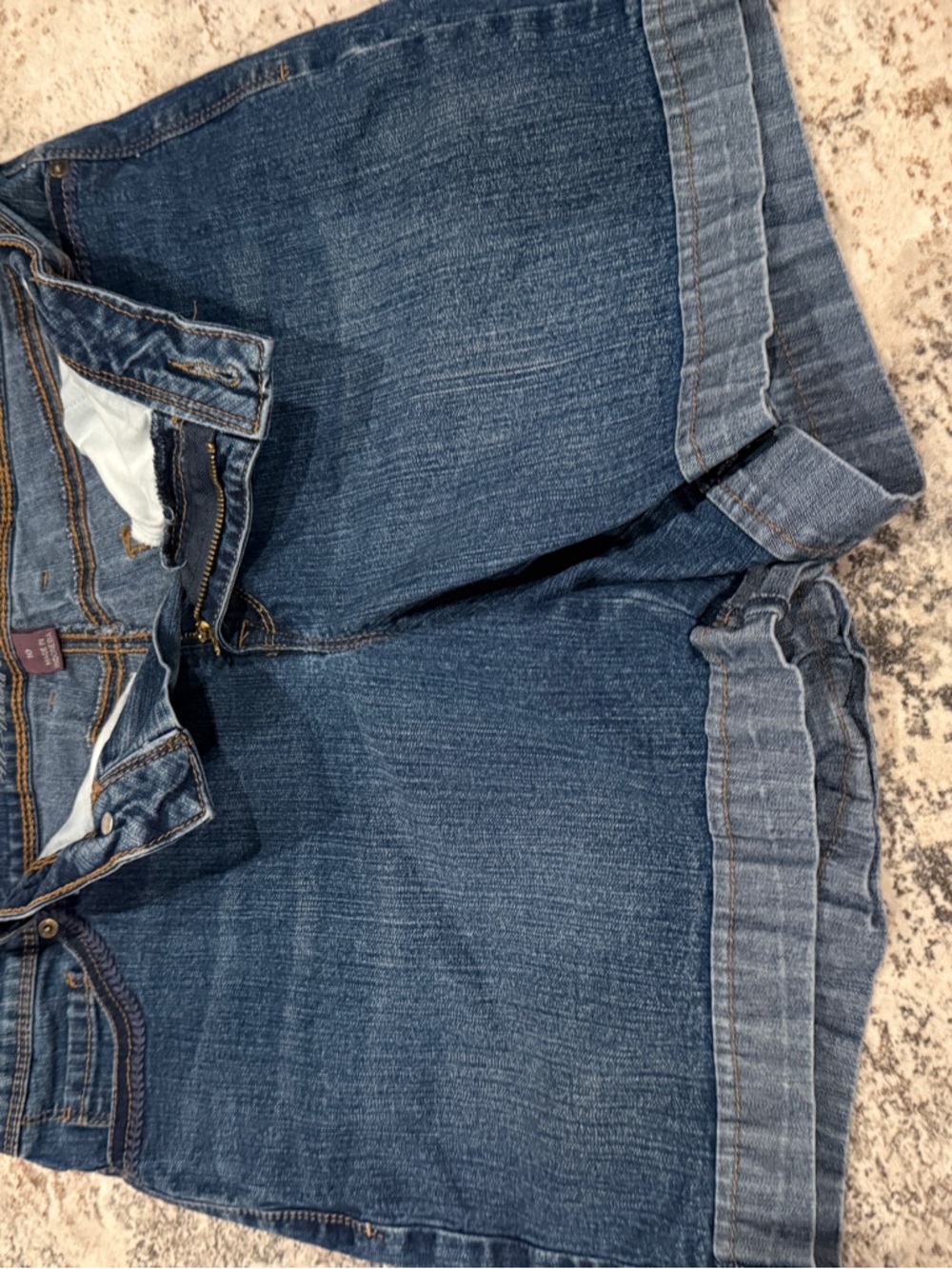 Gloria Vanderbilt Dark Blue Denim Shorts